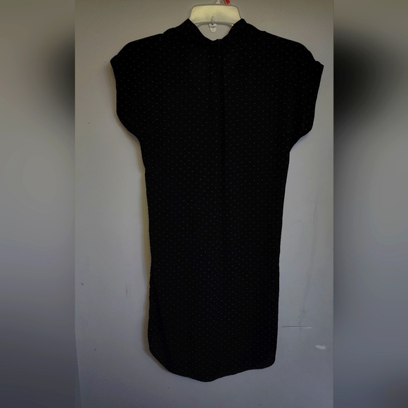 Black Silk Pencil Cut dress - Picture 2 of 2